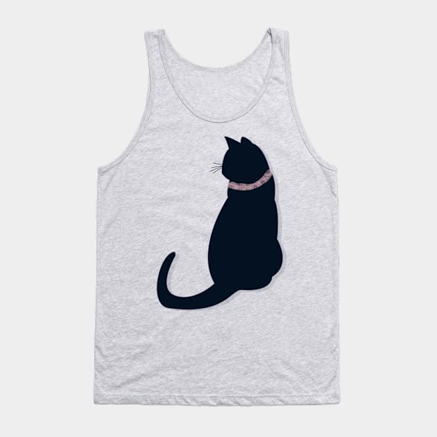 Sophisticated cat Tank Top by Eveline D’souza